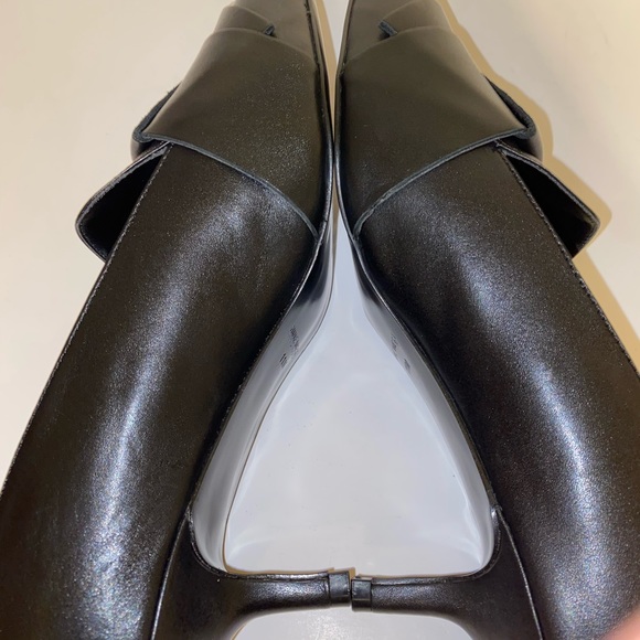 Nine West Black Pointed Toe Leather Heels - Picture 9 of 11